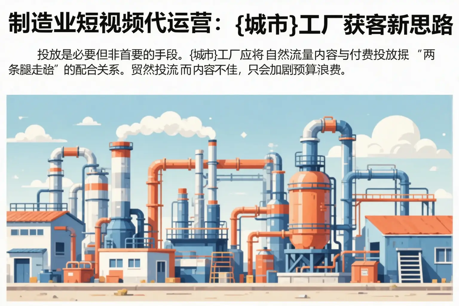 制造业短视频代运营:浉河工厂获客新思路