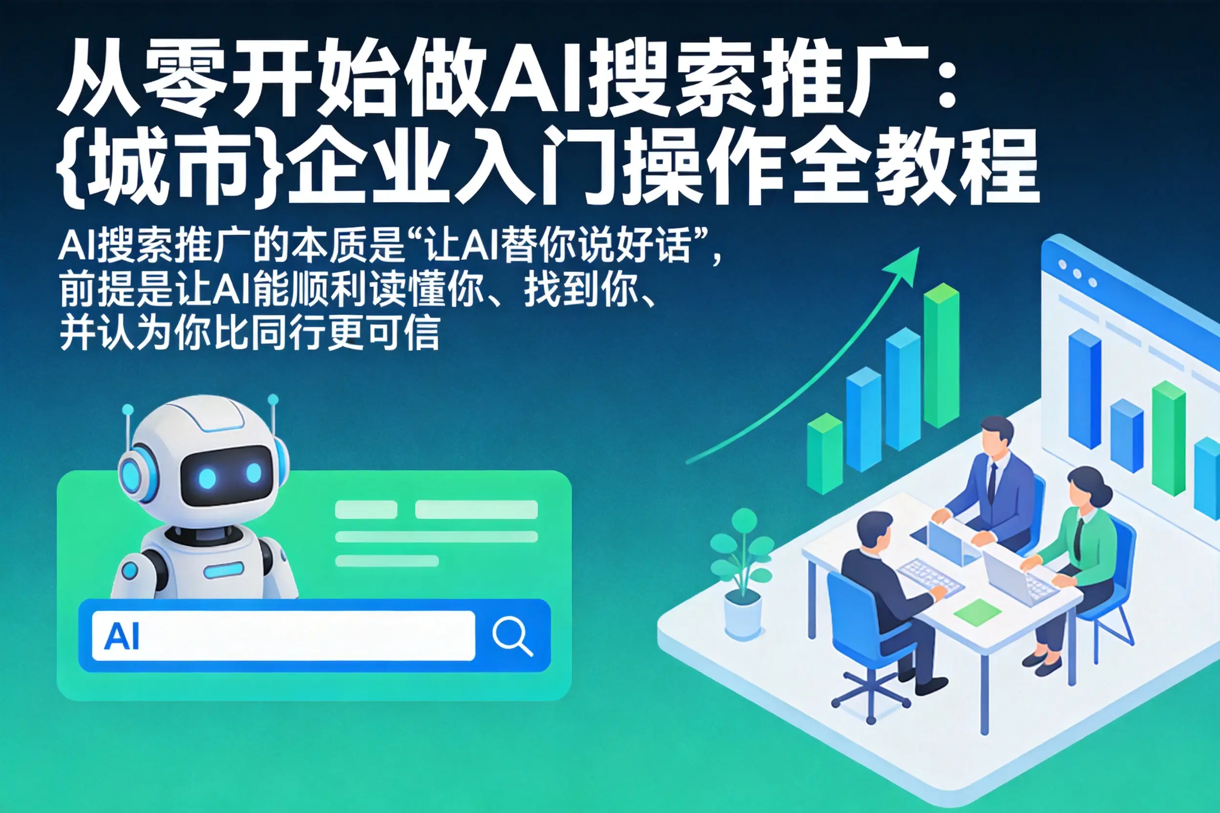 从零开始做AI搜索推广：浉河企业入门操作全教程
